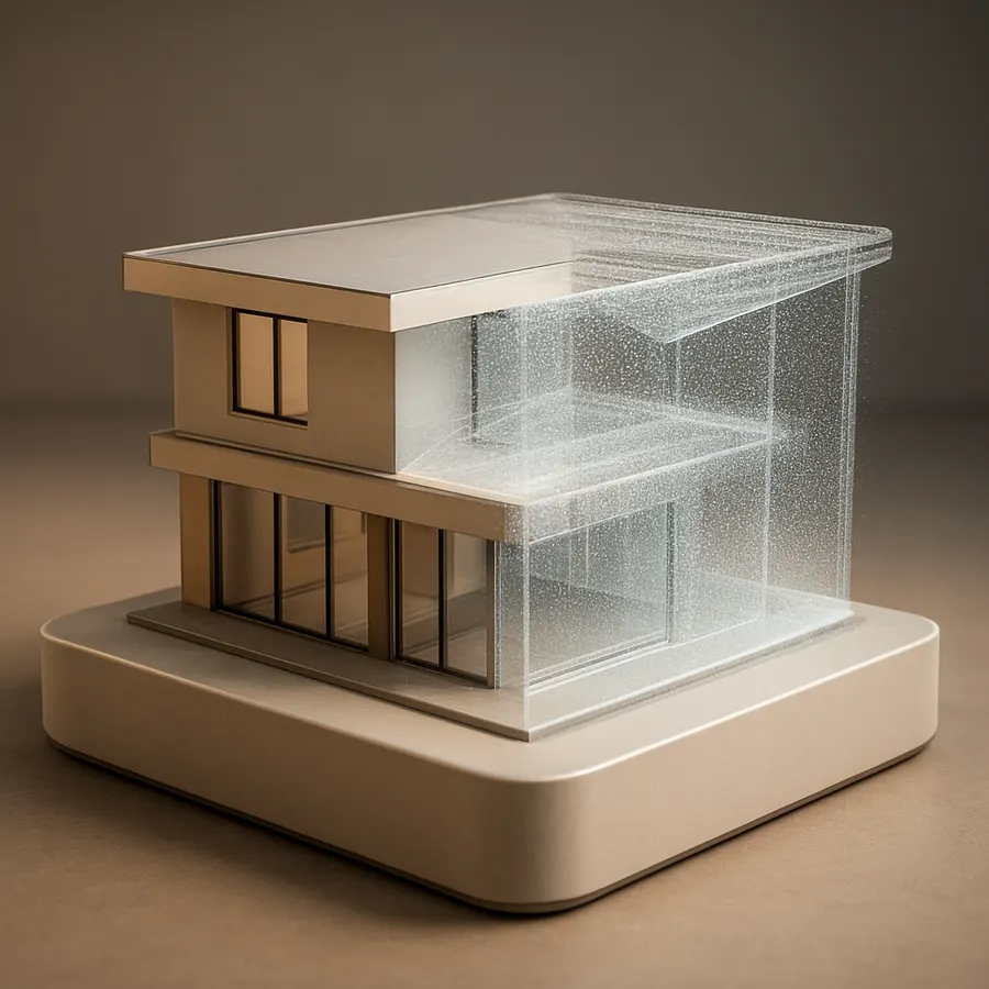 Nuage de points 3D d'un bâtiment issu d'un scan